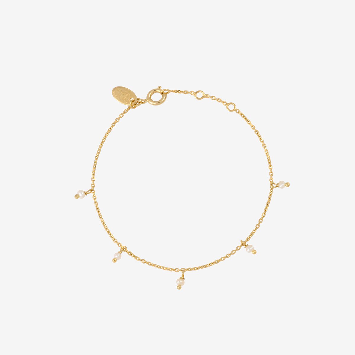 Bracelet doré perle de culture blanche - milady perle de culture blanc, CAROLINE NAJMAN