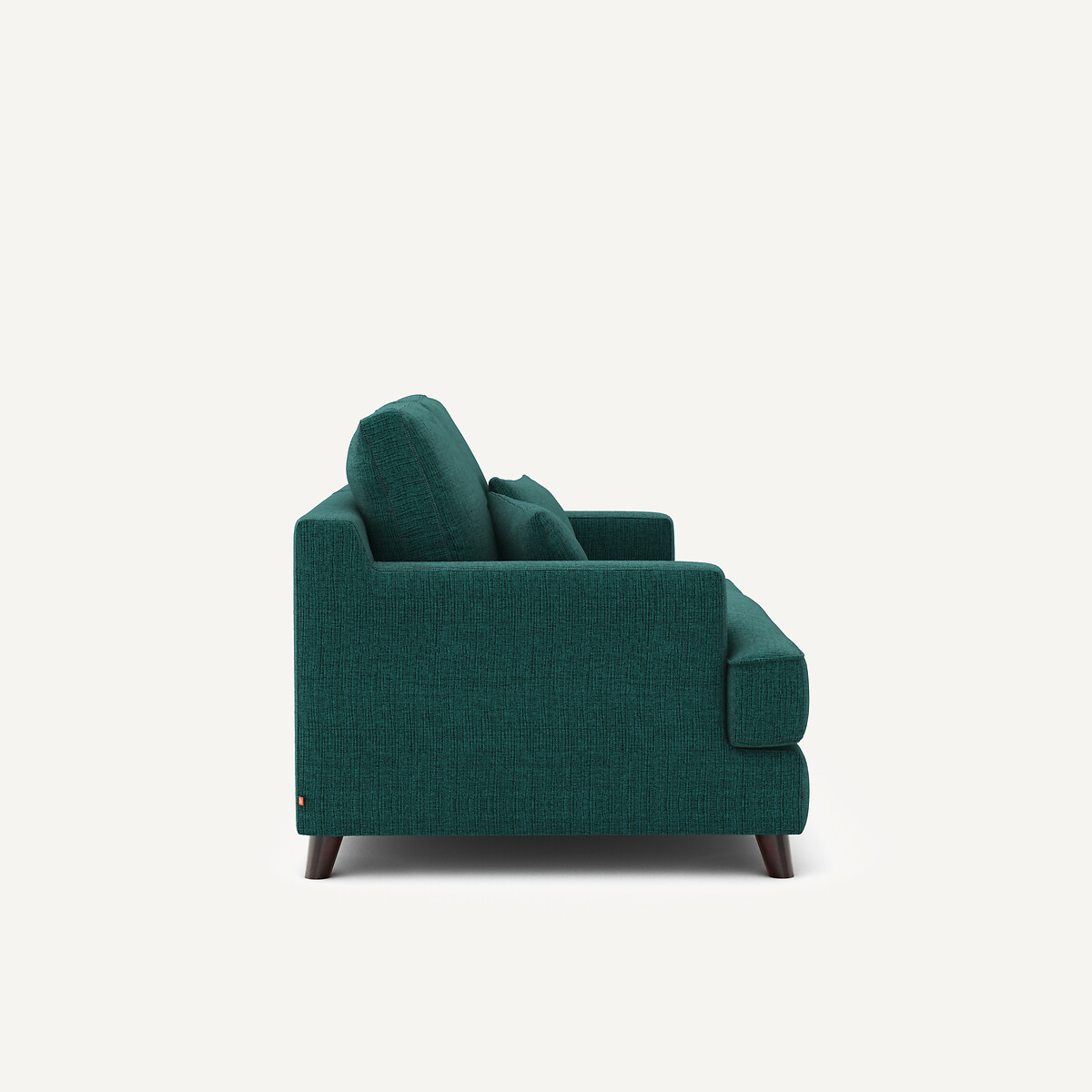 Kompaktes Sofa, aus jaspiertem Canvas, ALWINE dunkelgrün, AM.PM