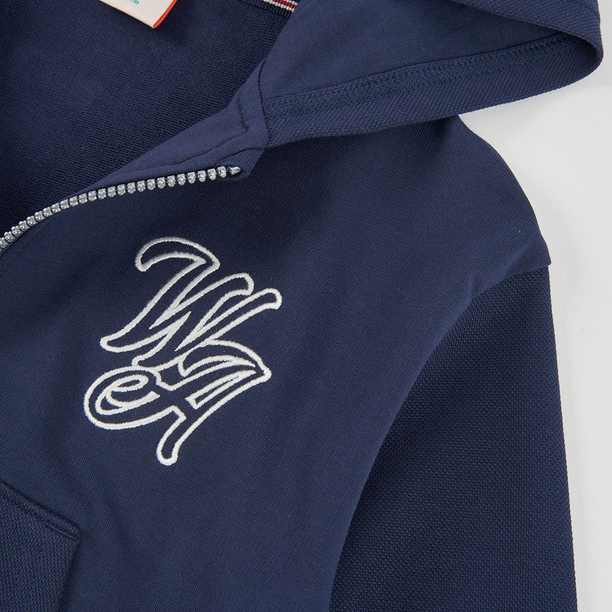 Sweat-shirt molleton garçon à capuche bleu, BOBOLI