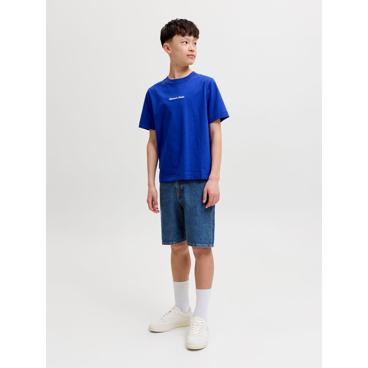 Short En Denim blue denim, JACK & JONES JUNIOR