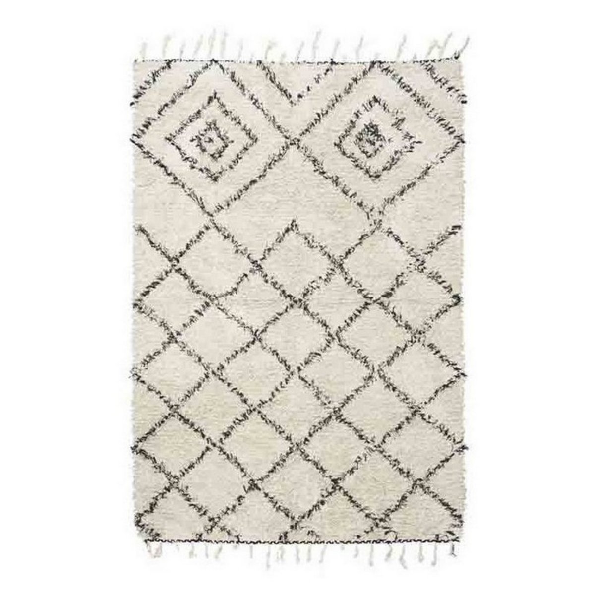 Tapis coton Kuba écru, HOUSE DOCTOR