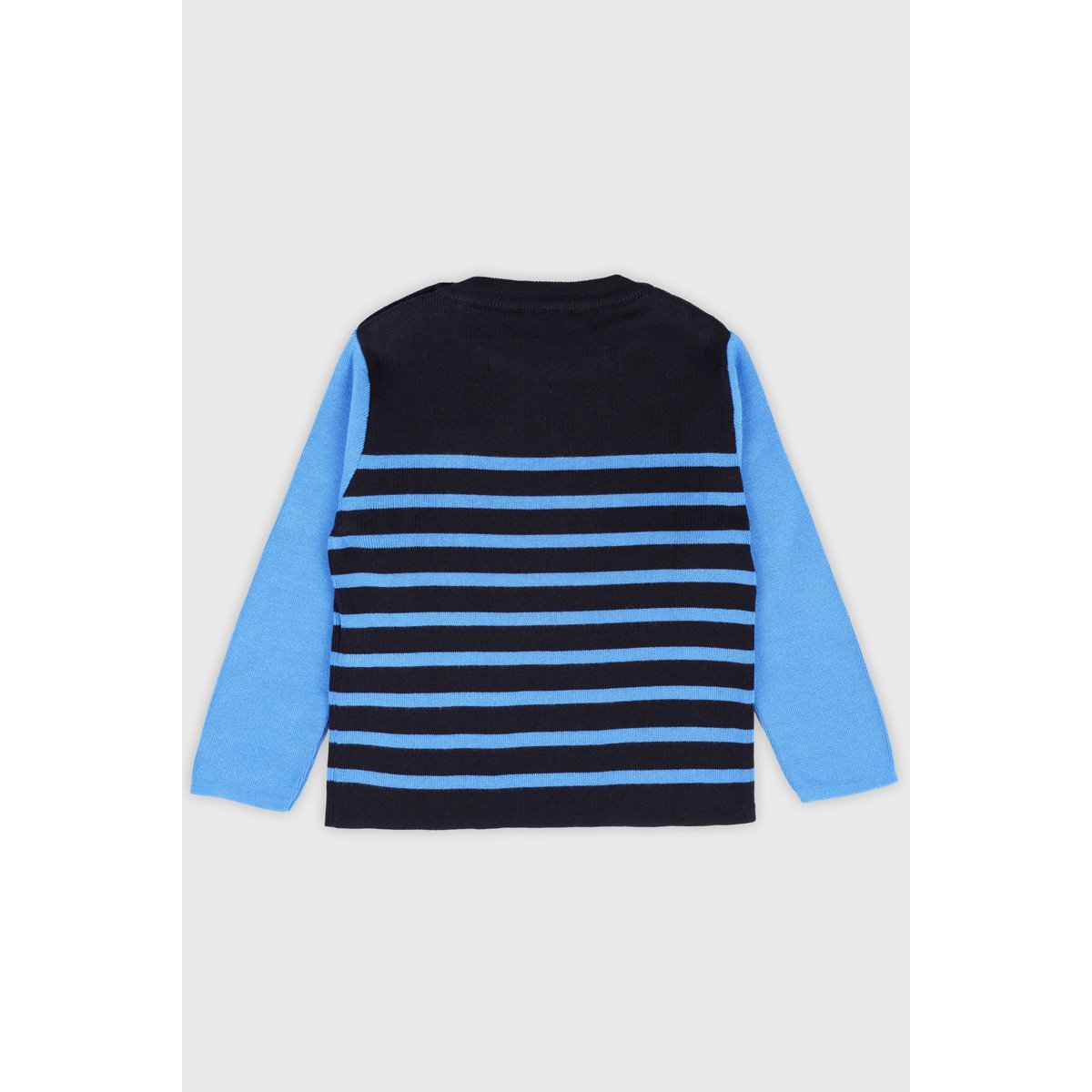 Pull marin rayé en coton KIDS - marine deep/ blue saphir, ARMOR-LUX