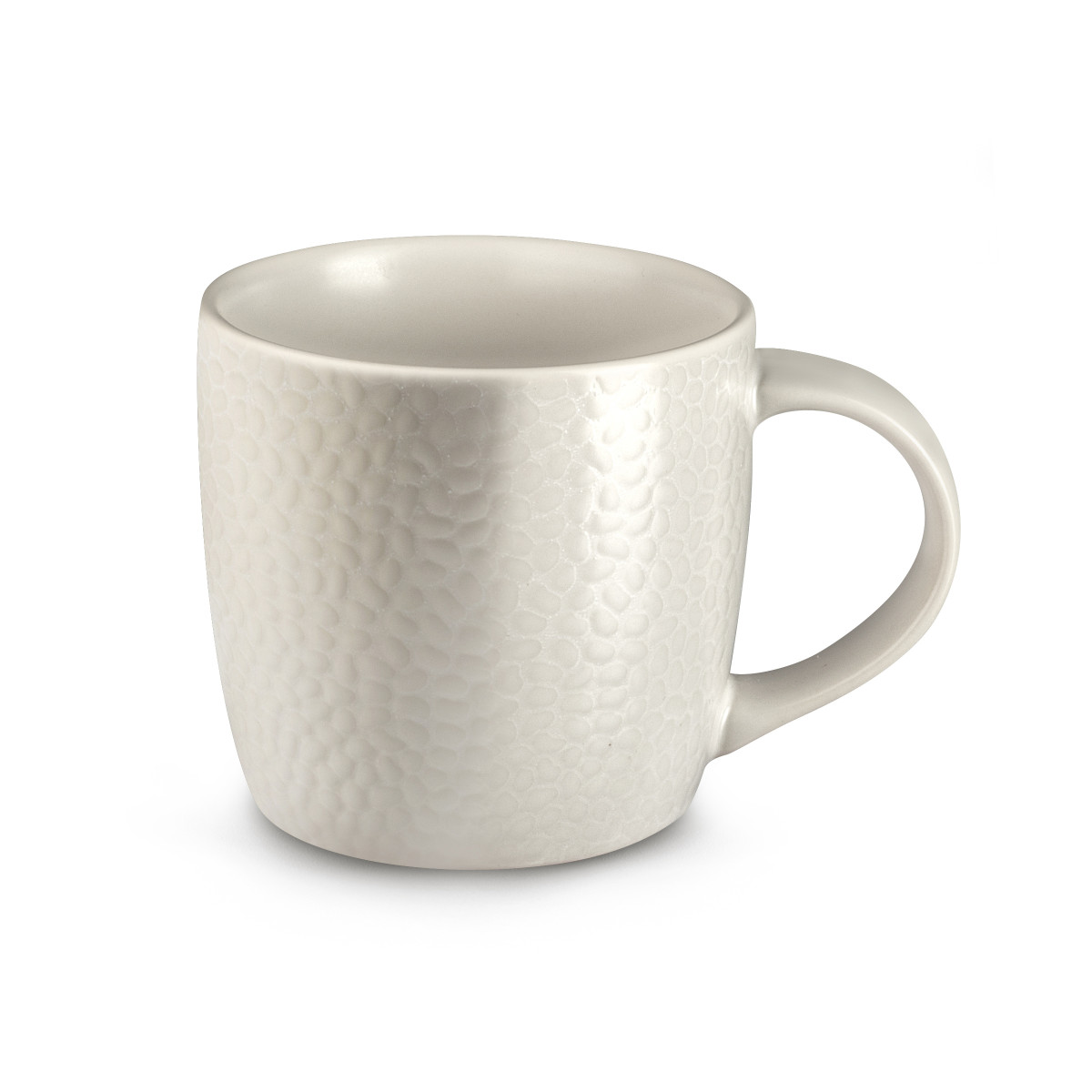 Coffret 6 tasses café & thé - STONE ivoire, MEDARD DE NOBLAT