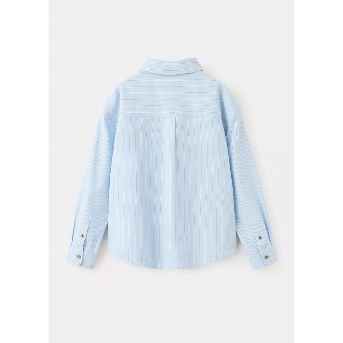 Chemise rayures boutons écailles bleu ciel, MANGO KIDS