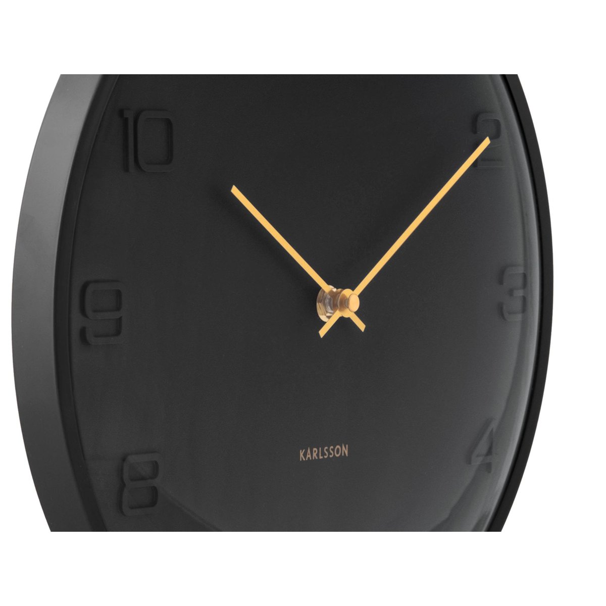 Horloge Murale Métal FUERTE DOME noir, KARLSSON