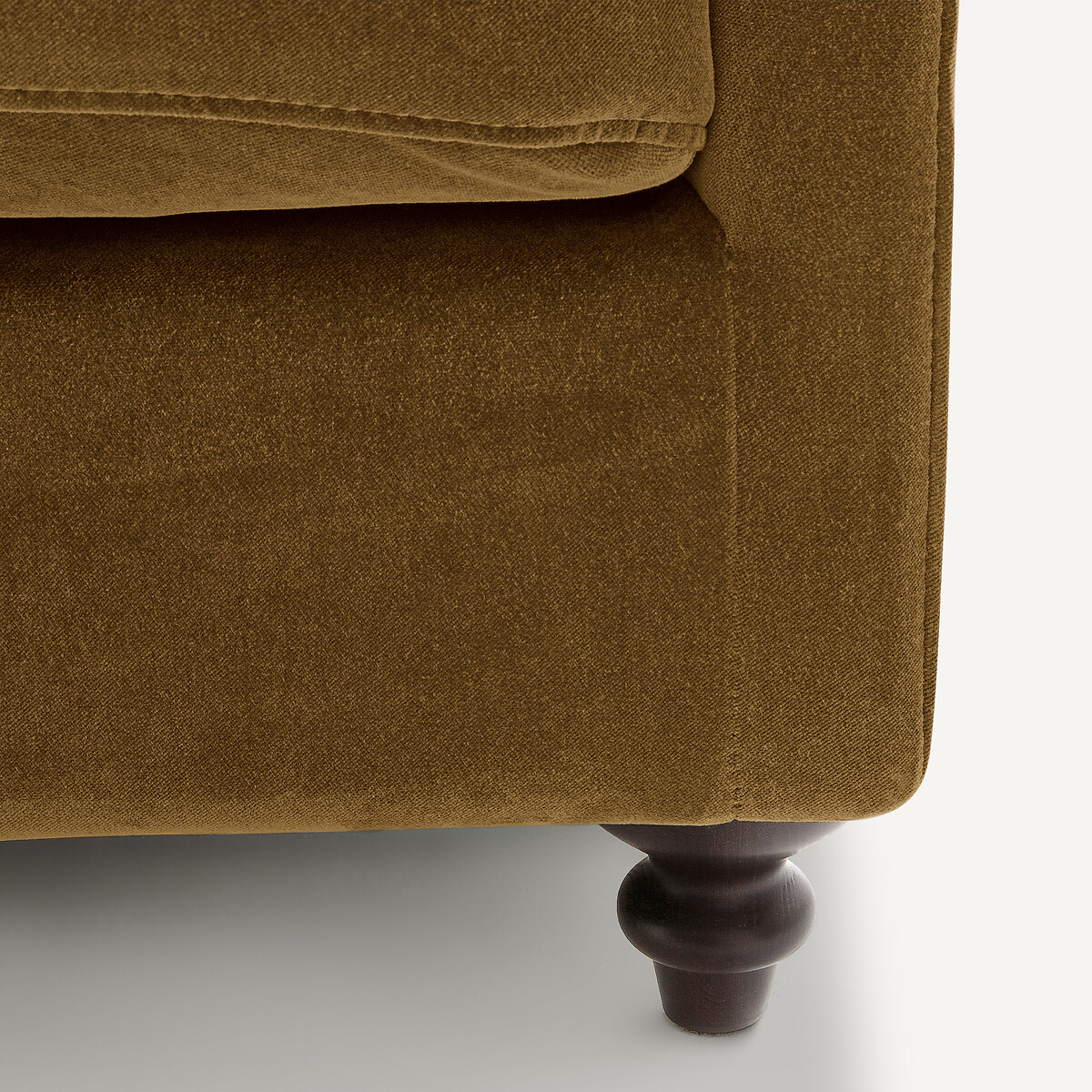Canapé 3P convertible velours, Lazare bronze, AM.PM
