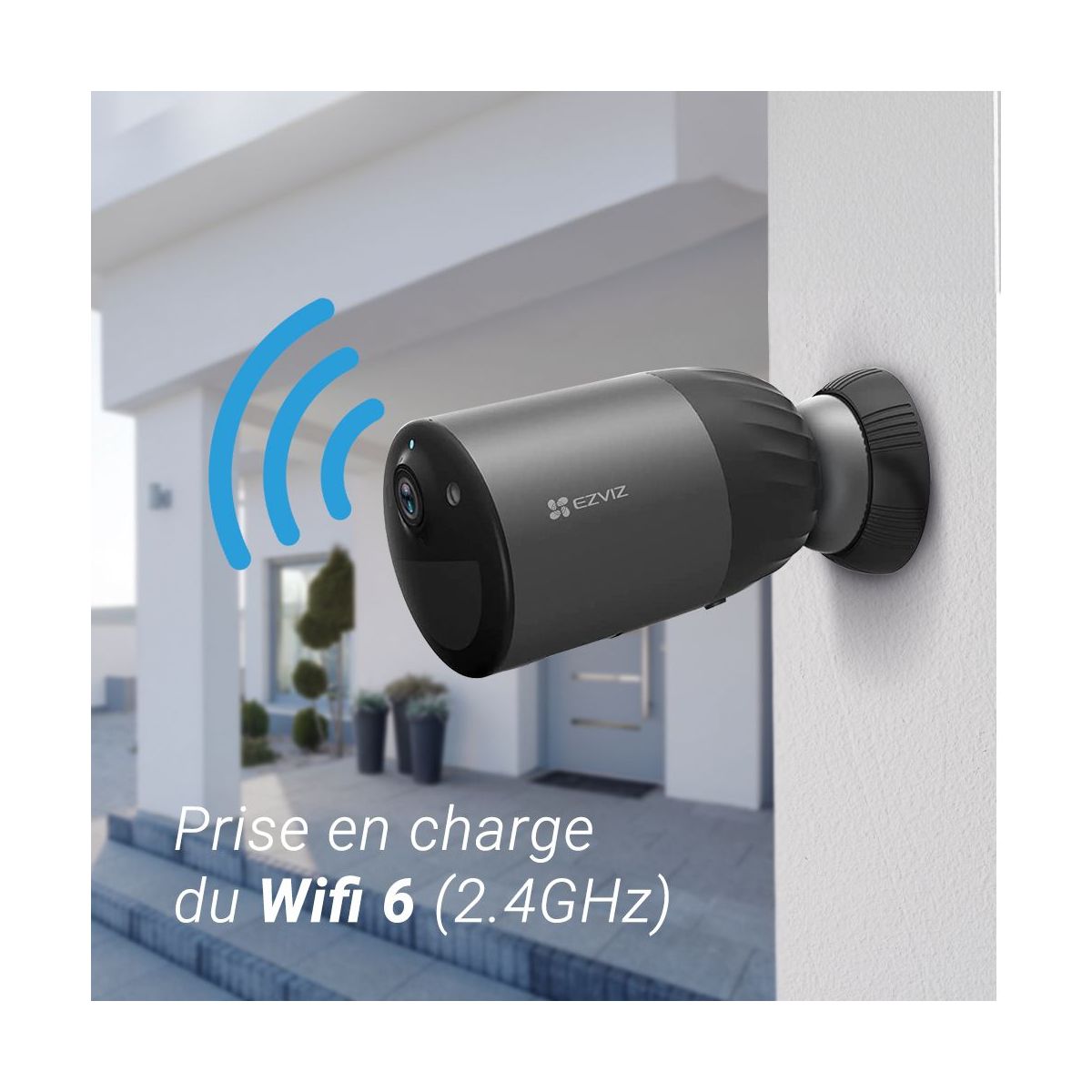 Caméra de surveillance Wifi sur batterie BC1C 4K pro kit couleur unique, EZVIZ