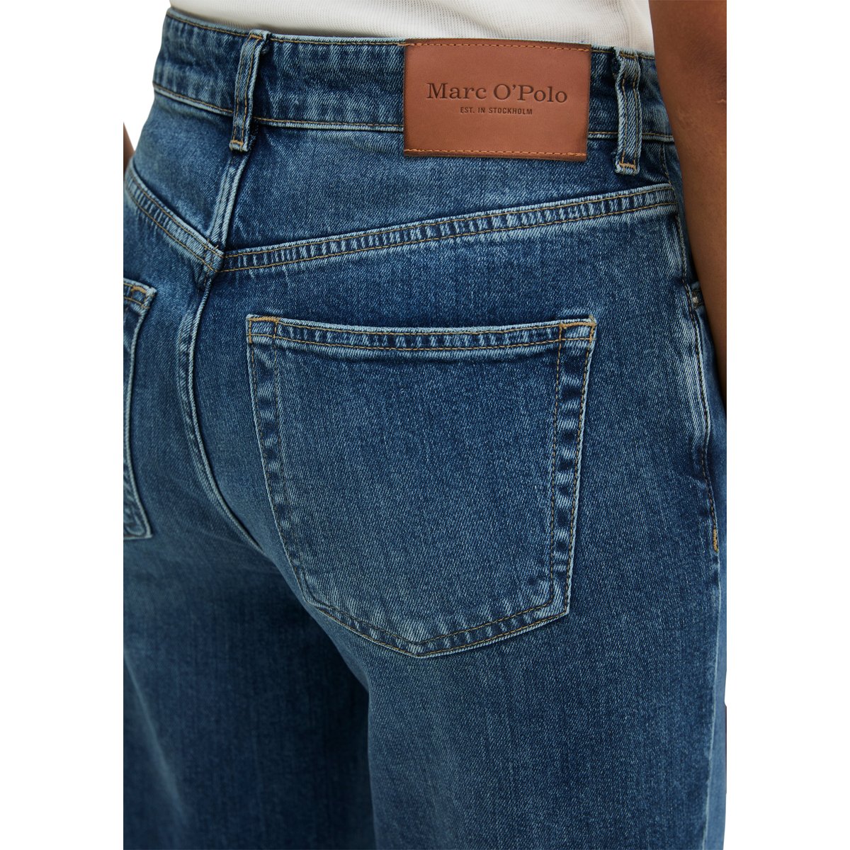 Jeans modèle Leby droit en Circulose® bleu, MARC O'POLO
