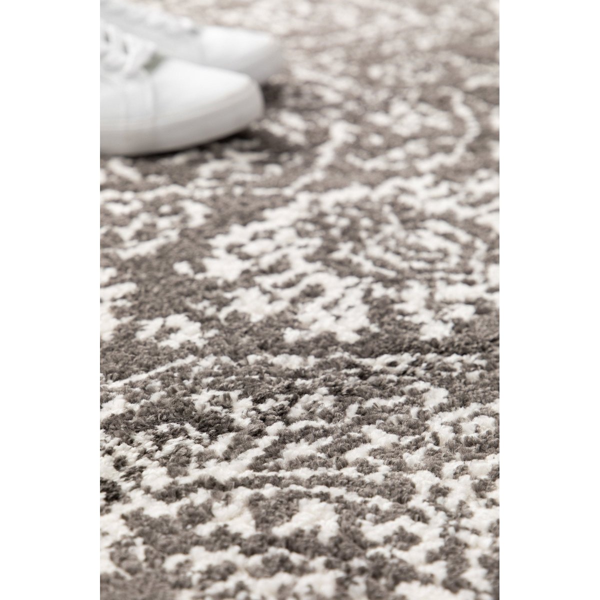 Tapis en relief doux et moderne MIRZA gris foncé, AFK LIVING