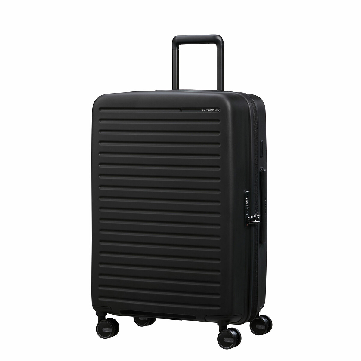 Mala de viagem média expansível Restackd, 55cm, com 4 Rodas, da Samsonite preto , SAMSONITE