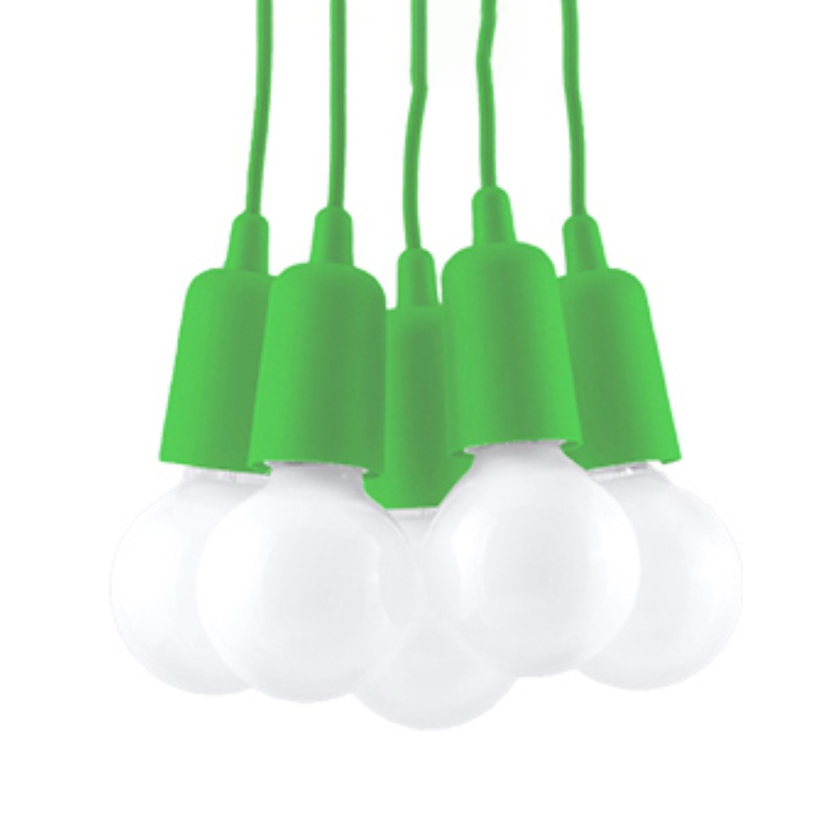 Suspension PVC Vert E27 5 Diego vert, EDEN