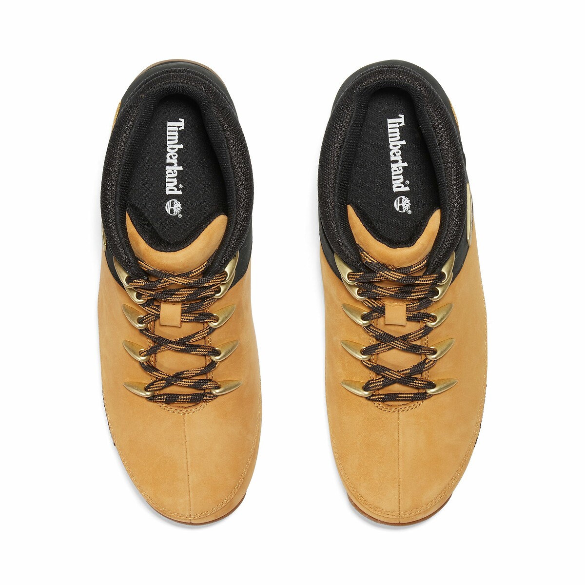 Euro Sprint Mid Lace Leather Ankle Boots camel/black, TIMBERLAND