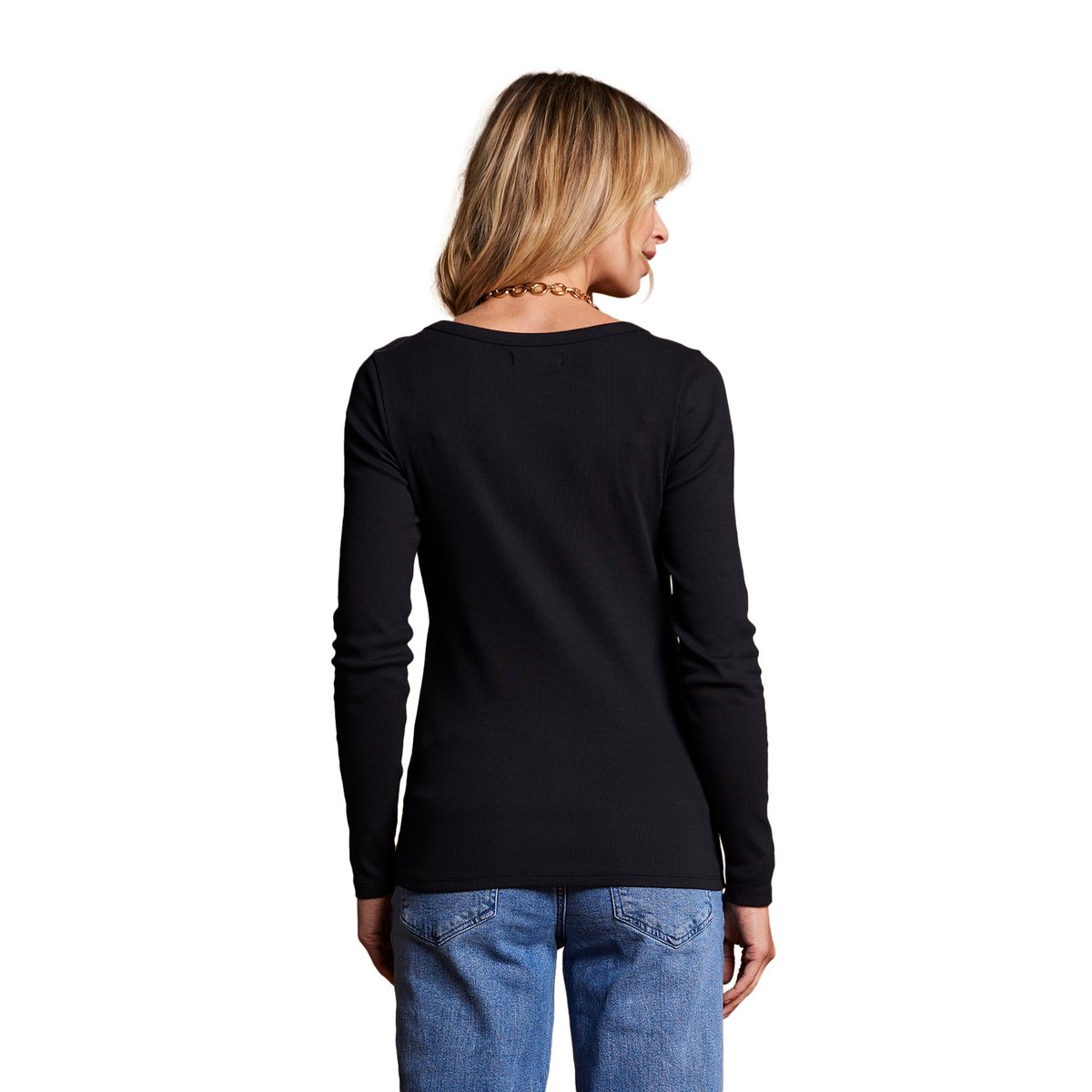 Lot 2 de tee-shirts de grossesse en côtes noir, ENVIE DE FRAISE