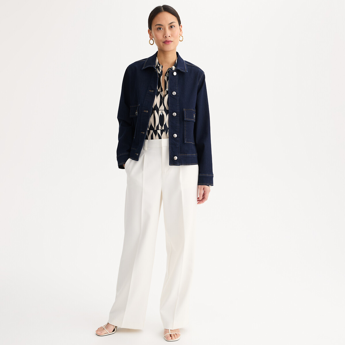 Veste en jean, coupe ample denim brut, ANNE WEYBURN