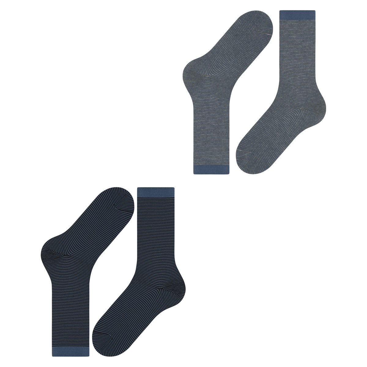 Chaussettes Allover Stripe 2-Pack Opaque multicolore, ESPRIT
