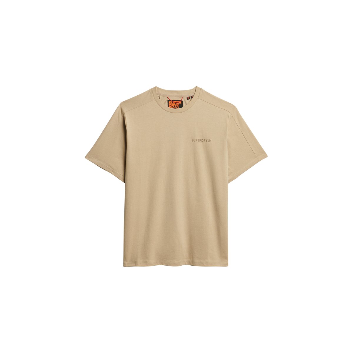 T-shirt décontracté Tech marron taupe délavé, SUPERDRY