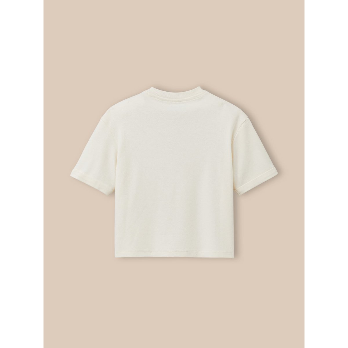 T-shirt  - coton biologique ecru, CYRILLUS