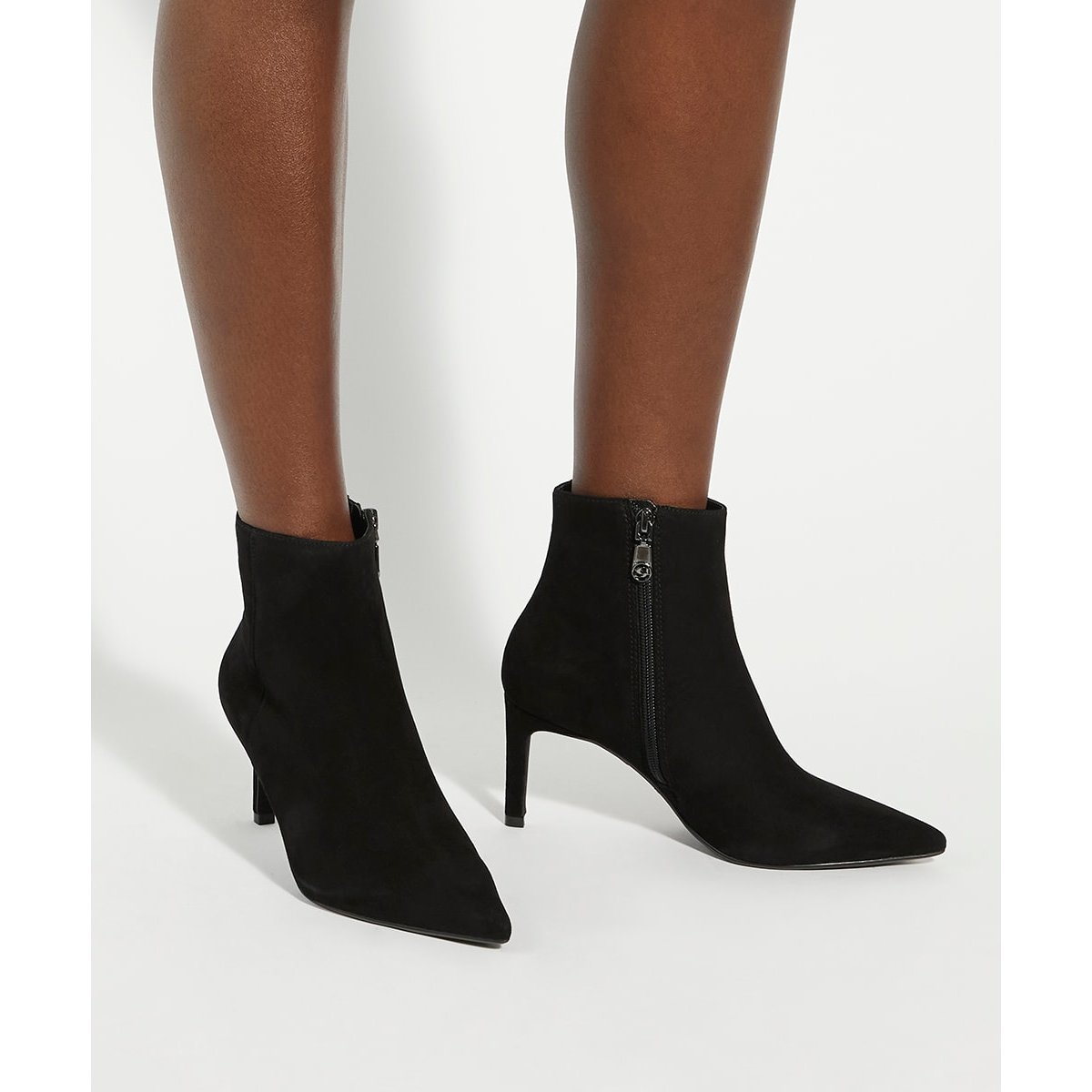 Bottines à talons hauts - OBSESSIVELY black-suede, DUNE LONDON