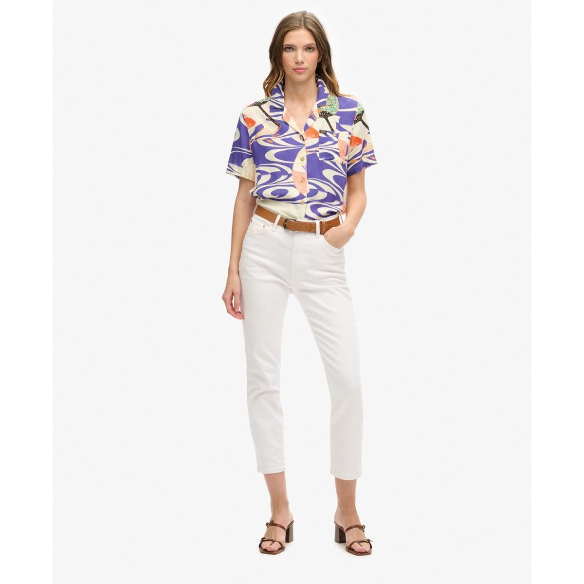 Chemise Beach Resort bleu ryusui, SUPERDRY