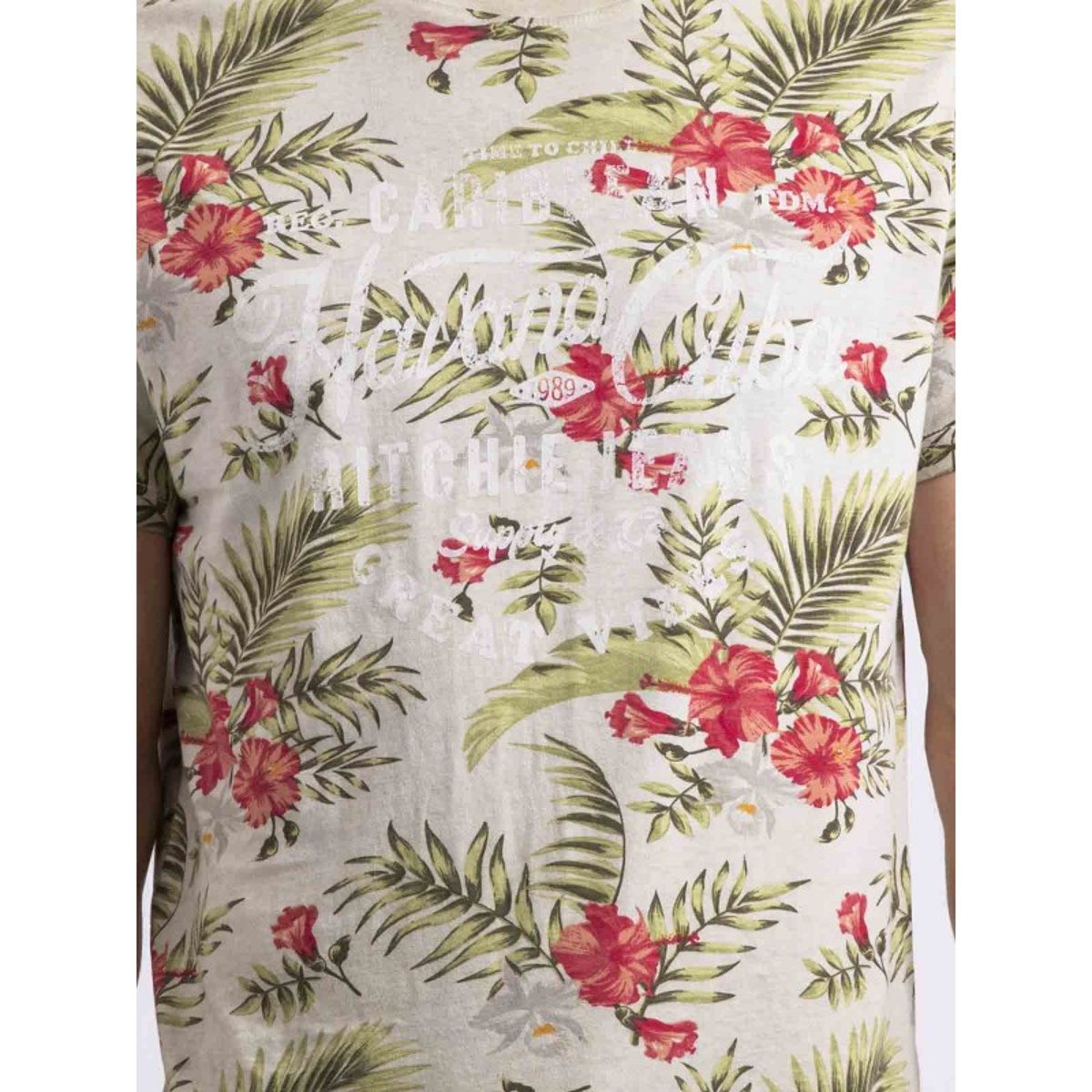 T-shirt Col Rond Nopyou beige, RITCHIE