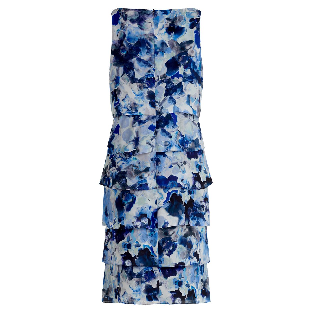 Robe de cocktail à volant bleu foncé/bleu, VERA MONT