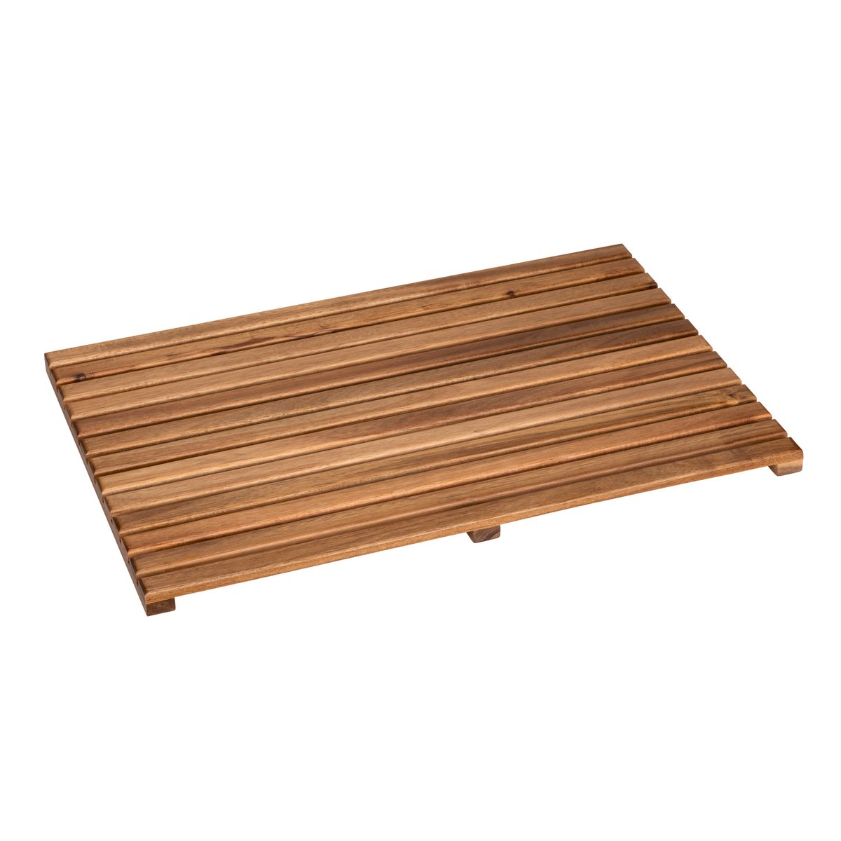 Caillebotis de douche en bois d'acacia bois, WENKO