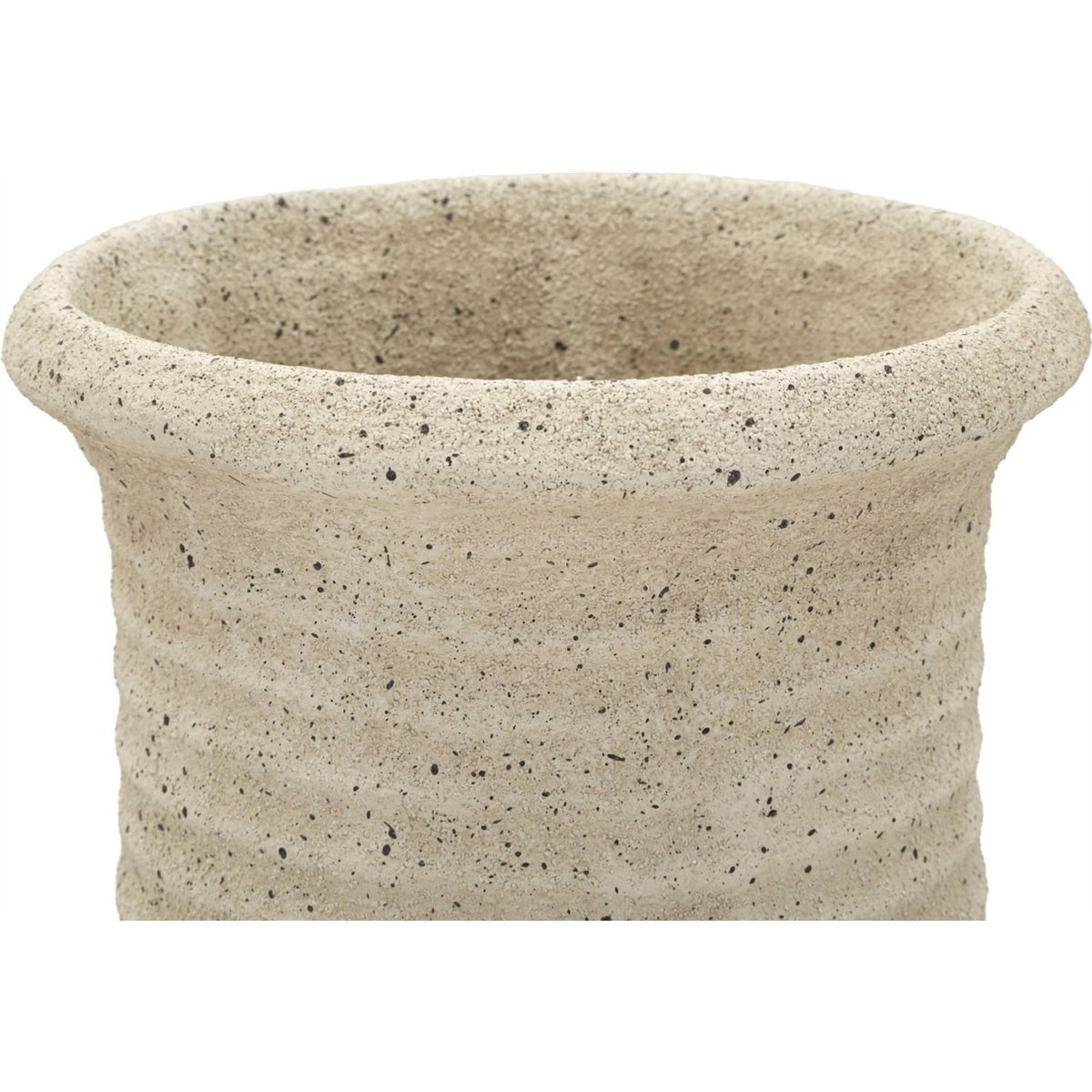 Grand vase extérieur effet pierre MODERN beige effet pierre, RECOLLECTION