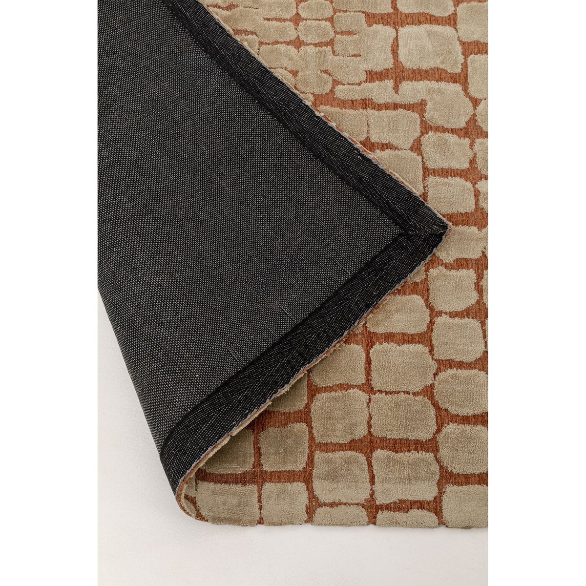 Tapis en viscose beige et orange, BRICK beige, KARE DESIGN