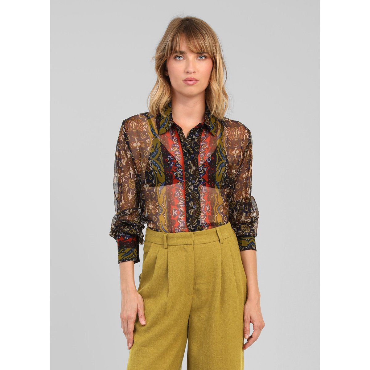 Chemise SARILA feria olive, AN'GE