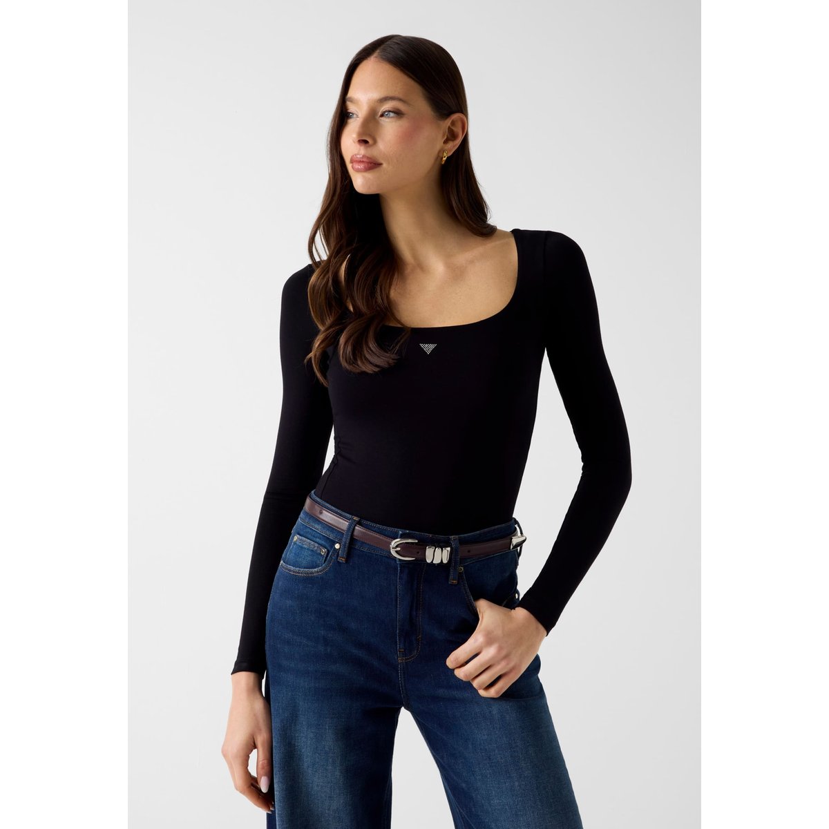 Body En Mélange De Viscose noir, GUESS