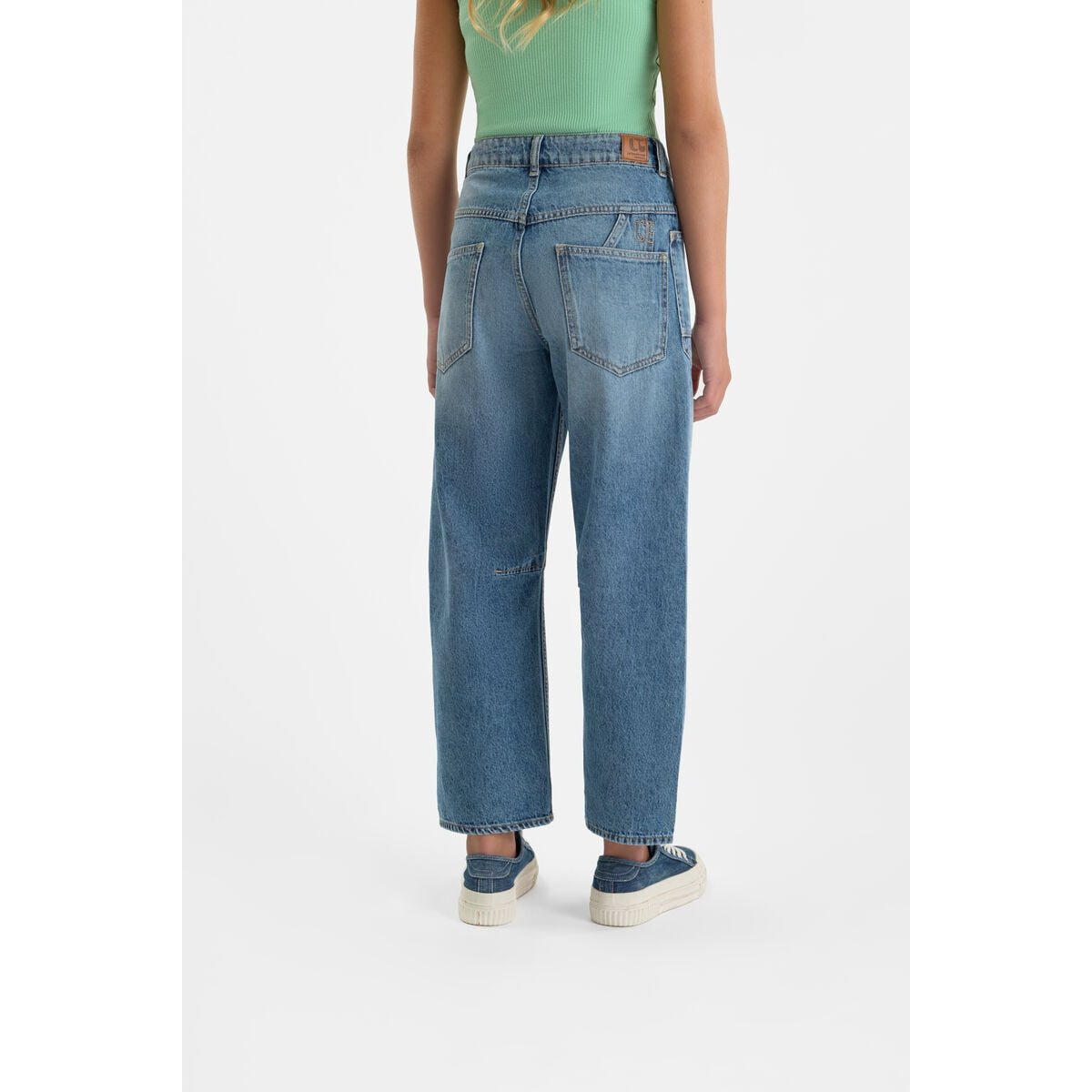 Jeans loose, large MONTICEL, longueur 34 blue, LE TEMPS DES CERISES