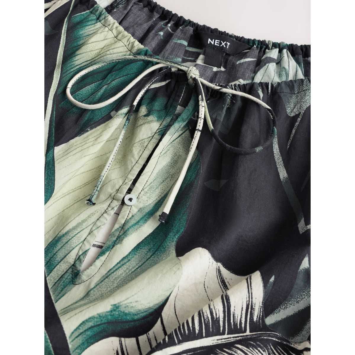 Mini robe manches longues noir/vert, NEXT