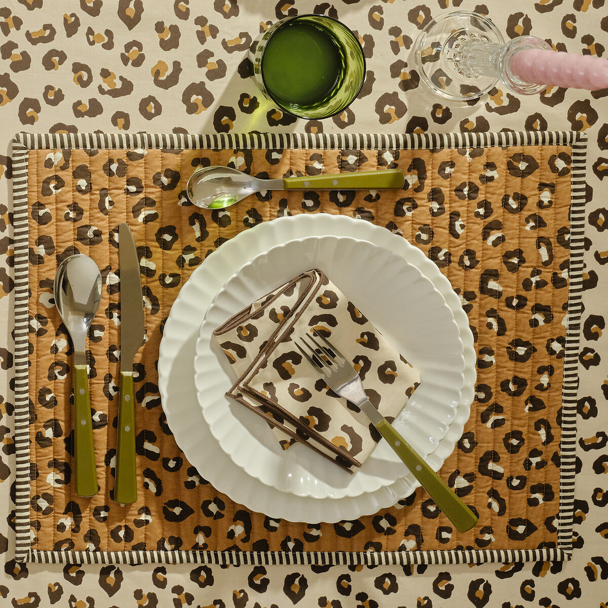 Lot de 6 assiettes à dessert, en porcelaine, YLAN blanc, LA REDOUTE INTERIEURS