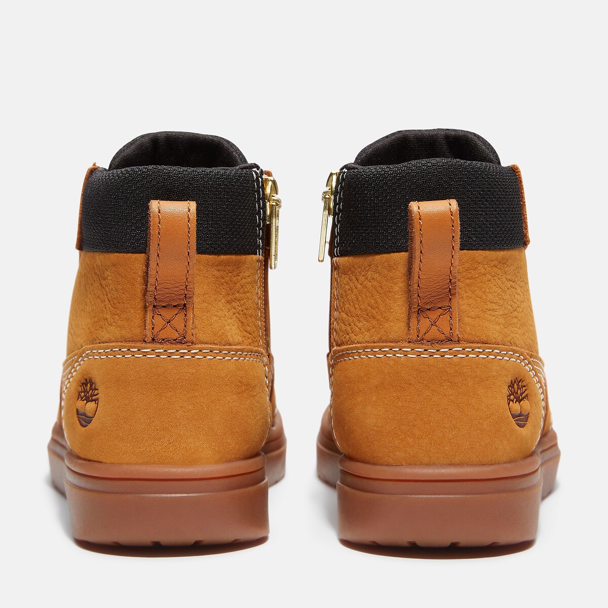 Leder-Sneaker LISBON STREET MID LACE mit Stretch-Schnürsenkeln und Reissverschluss gelb, TIMBERLAND