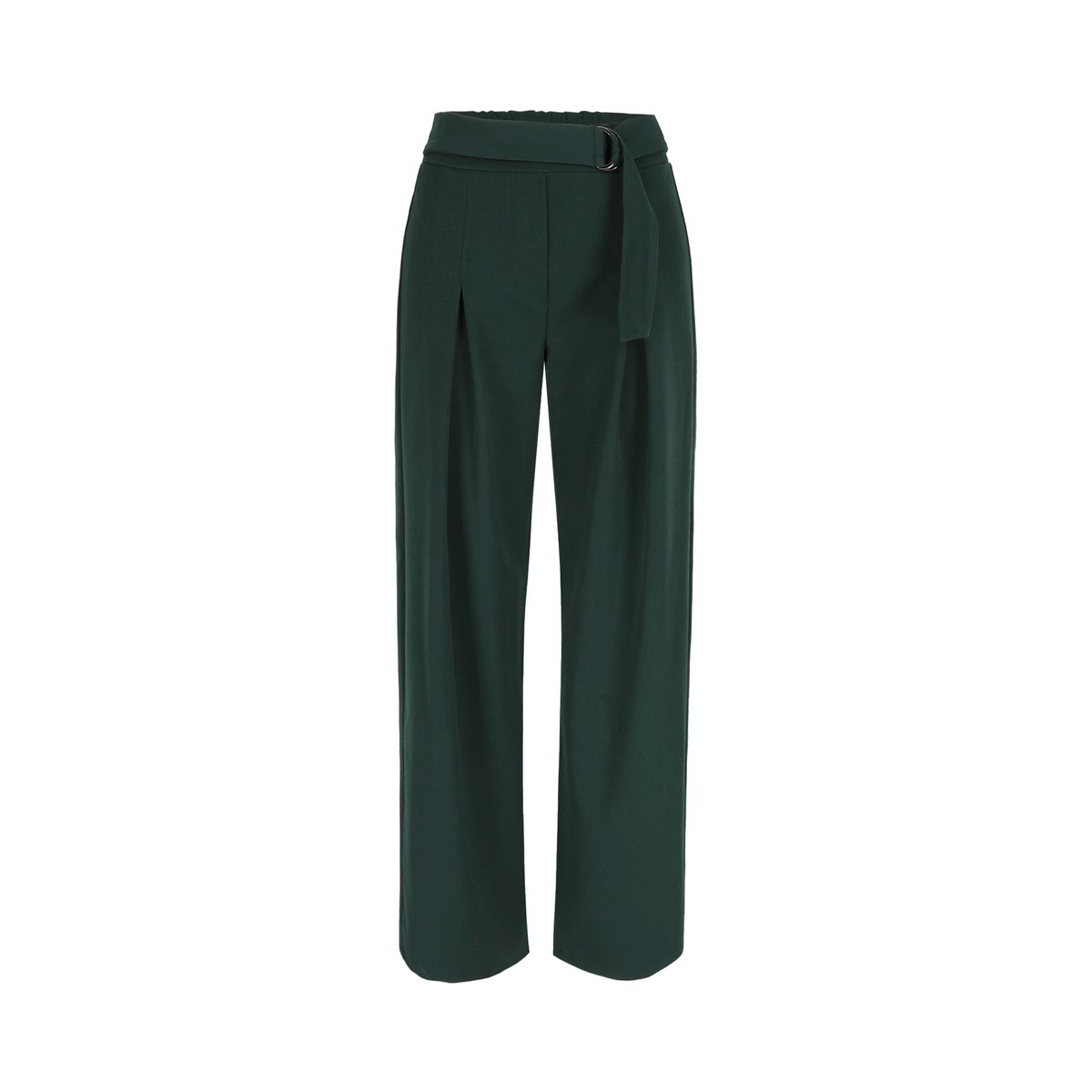 Pantalon large ceinturé vert bouteille, LOLALIZA