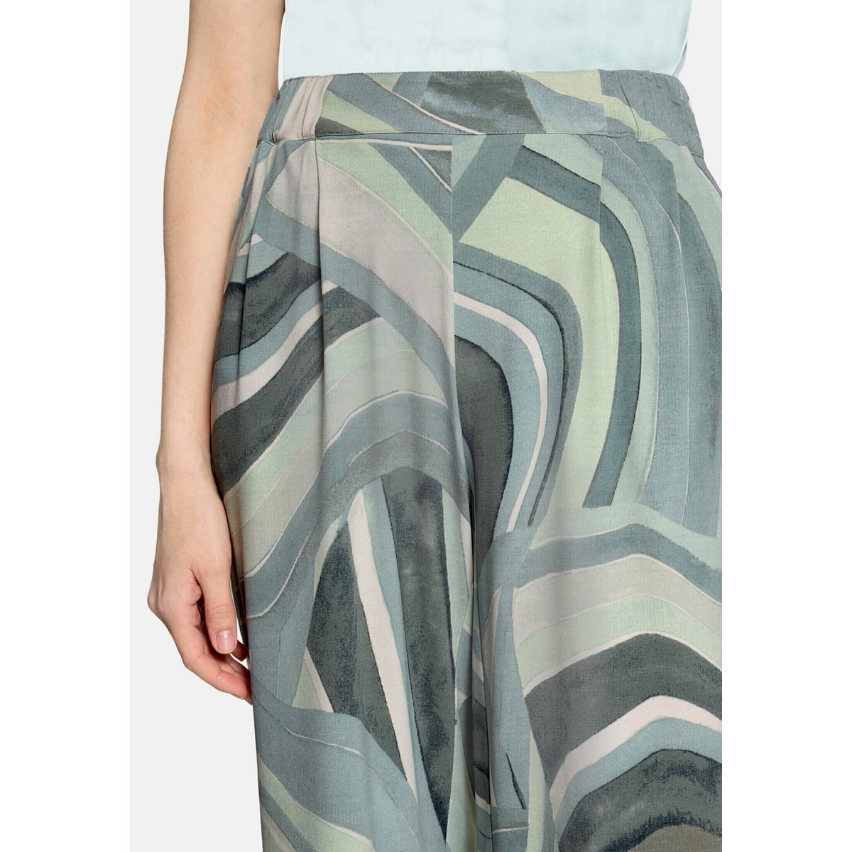 Pantalon à enfiler à poches extérieures mint/green, BETTY BARCLAY