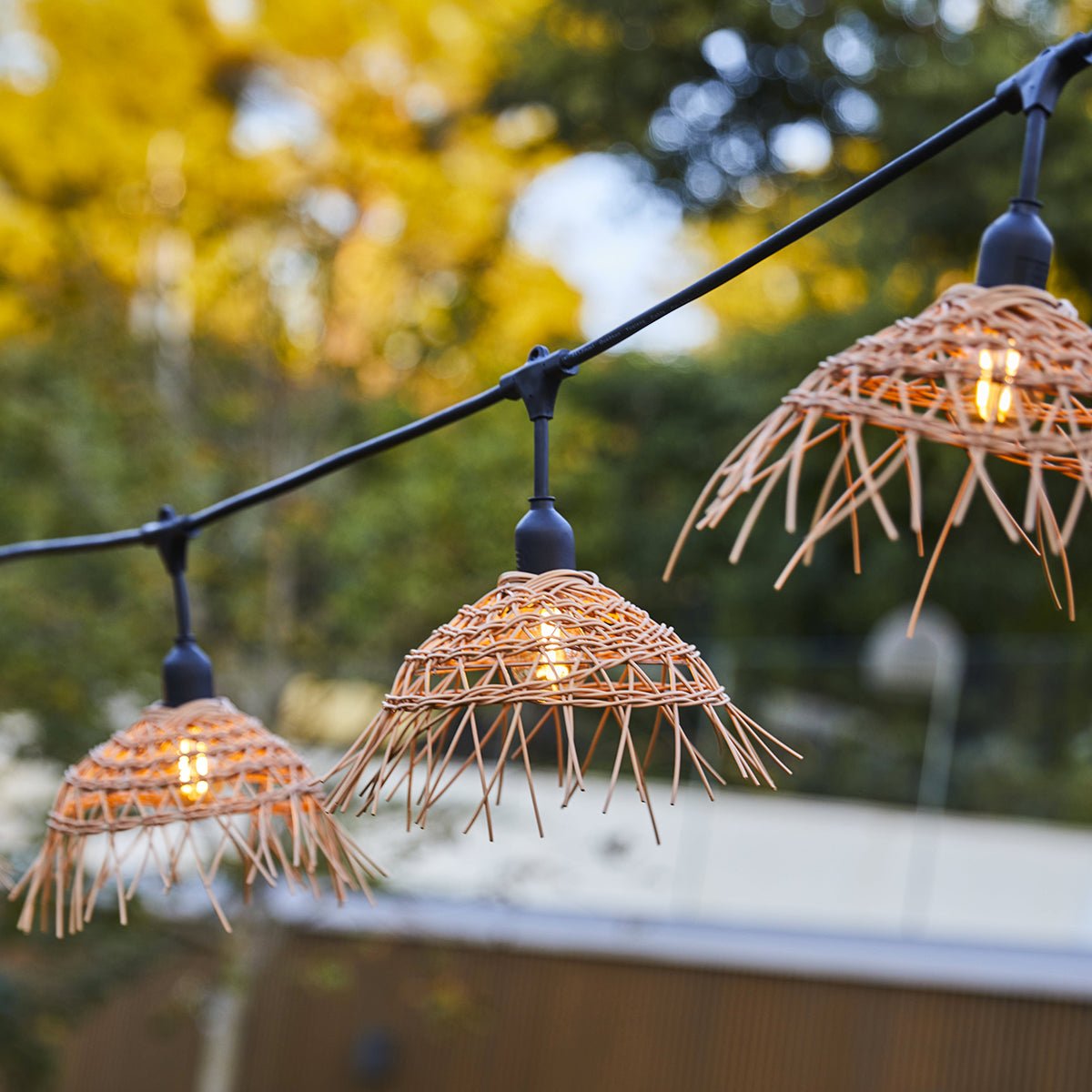 Guirlande connectable E27 2x HAWAII LIGHT marron, LUMISKY