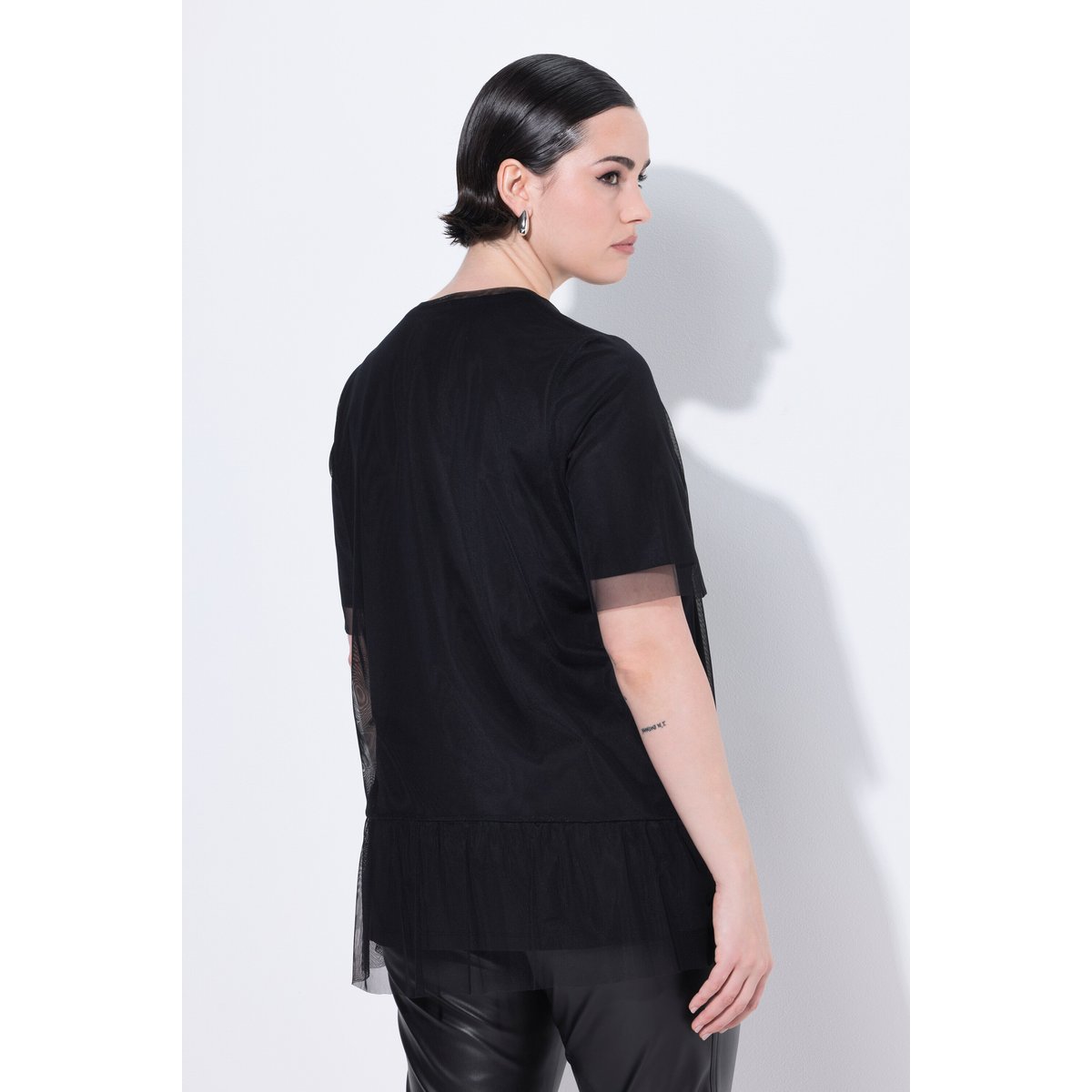 T-shirt doublé noir, ULLA POPKEN