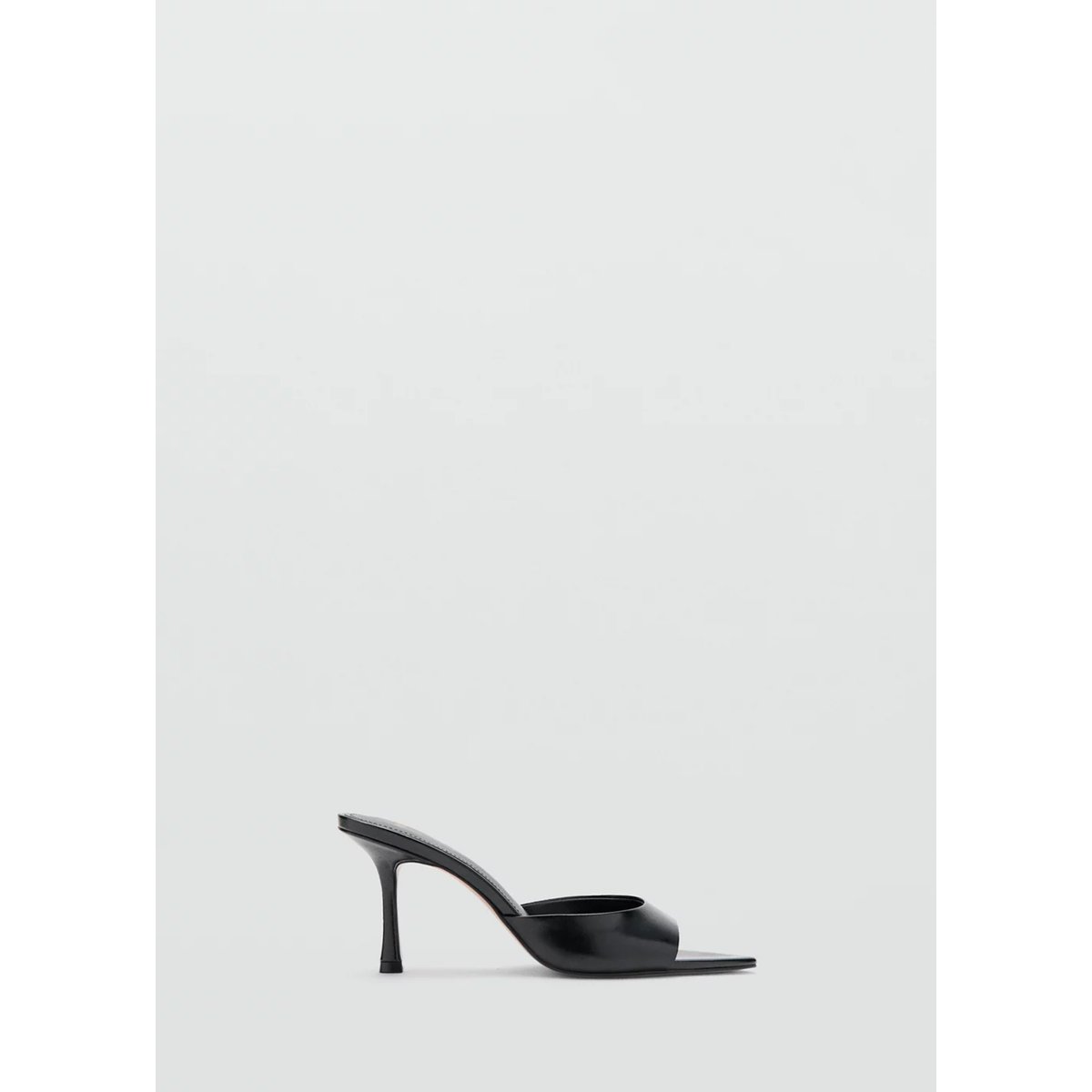 Sandales pointues à talon noir, MANGO