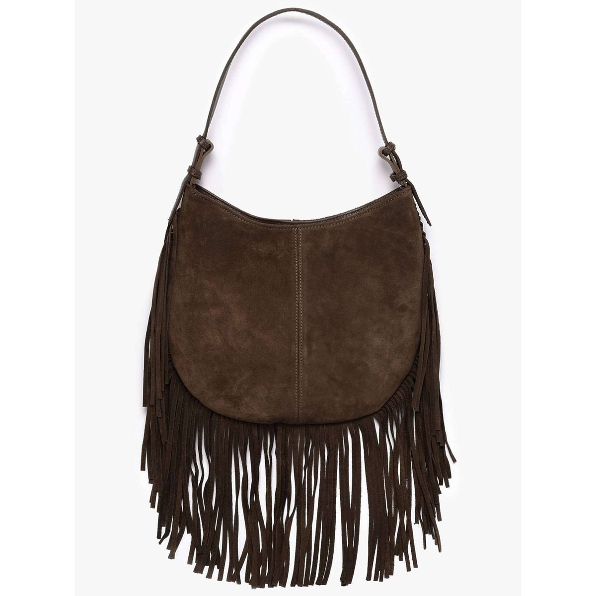 sac porté épaule Velvet cuir testa moro, MILANO