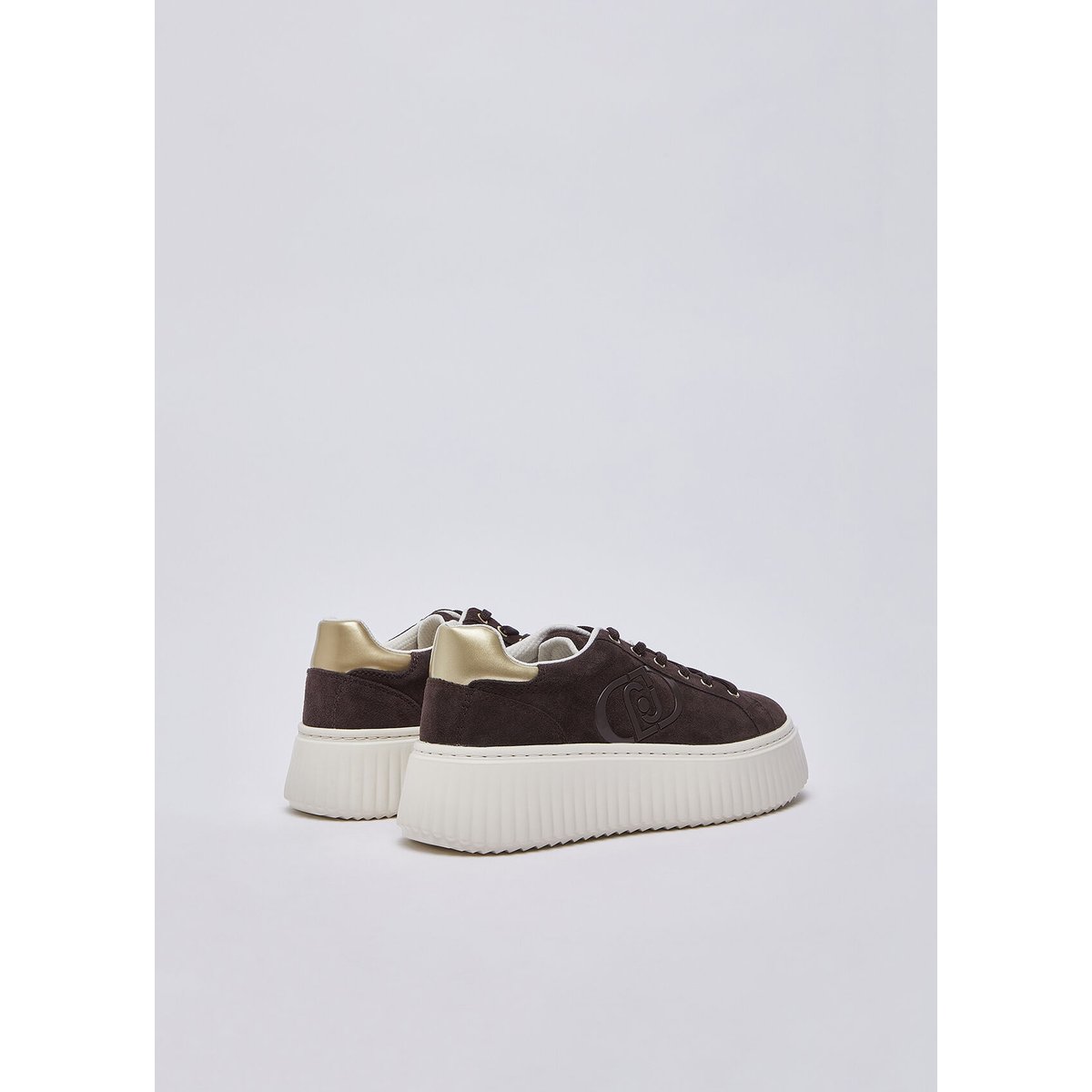 Sneakers plateforme en daim moka, LIU JO