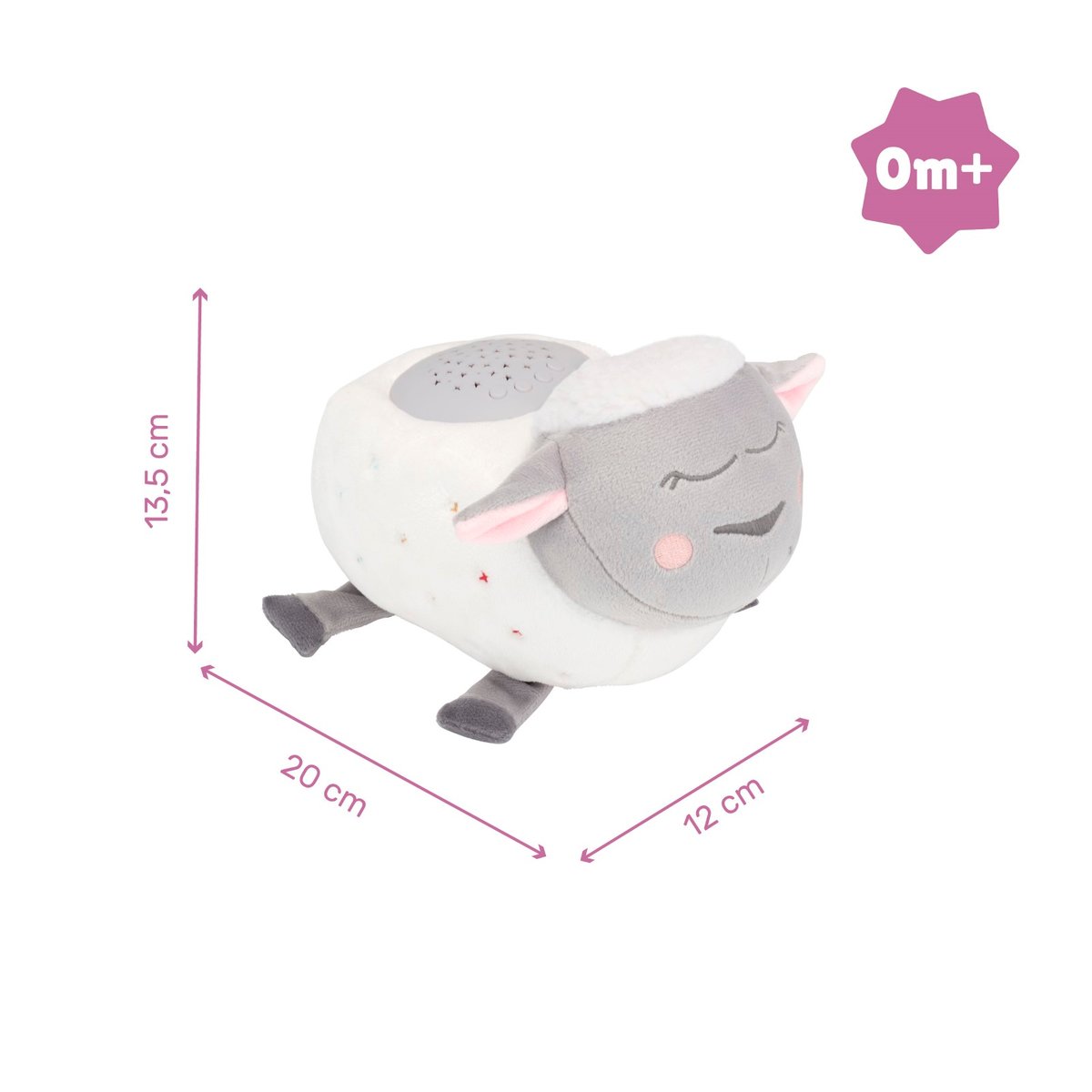 Veilleuse Mouton Peluche blanc, BADABULLE