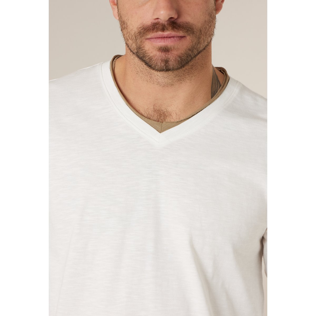 T-shirt homme coton BELINO naturel, DEELUXE