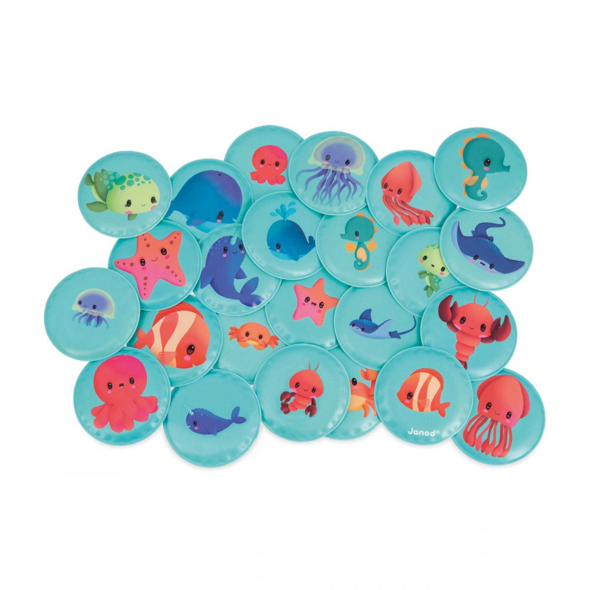 Memo - Mes Bebes Animaux bleu, JANOD