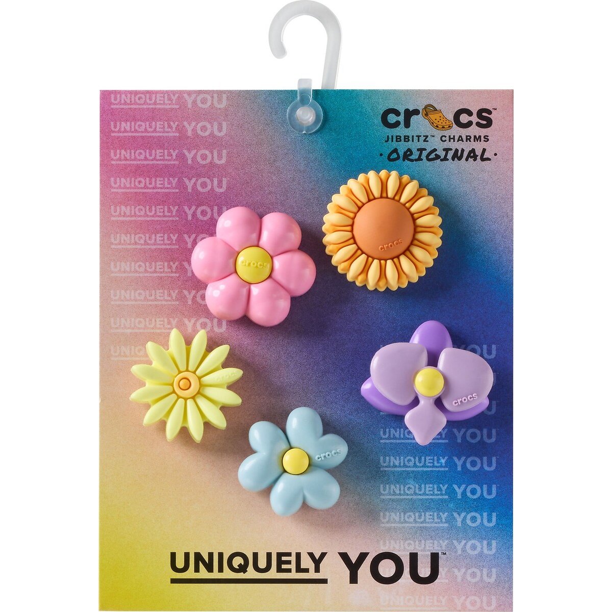 Lot de 5 Jibbitz Puffy Flowers multicolore, CROCS