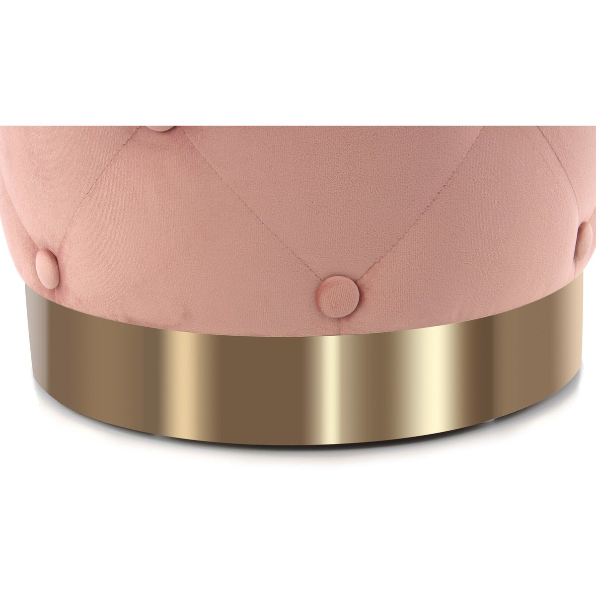 Tabouret de piano rond en velours rose, ARTE ESPINA