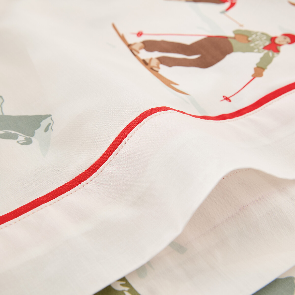 Alps Bolster Case in Cotton Percale printed, LA REDOUTE INTERIEURS