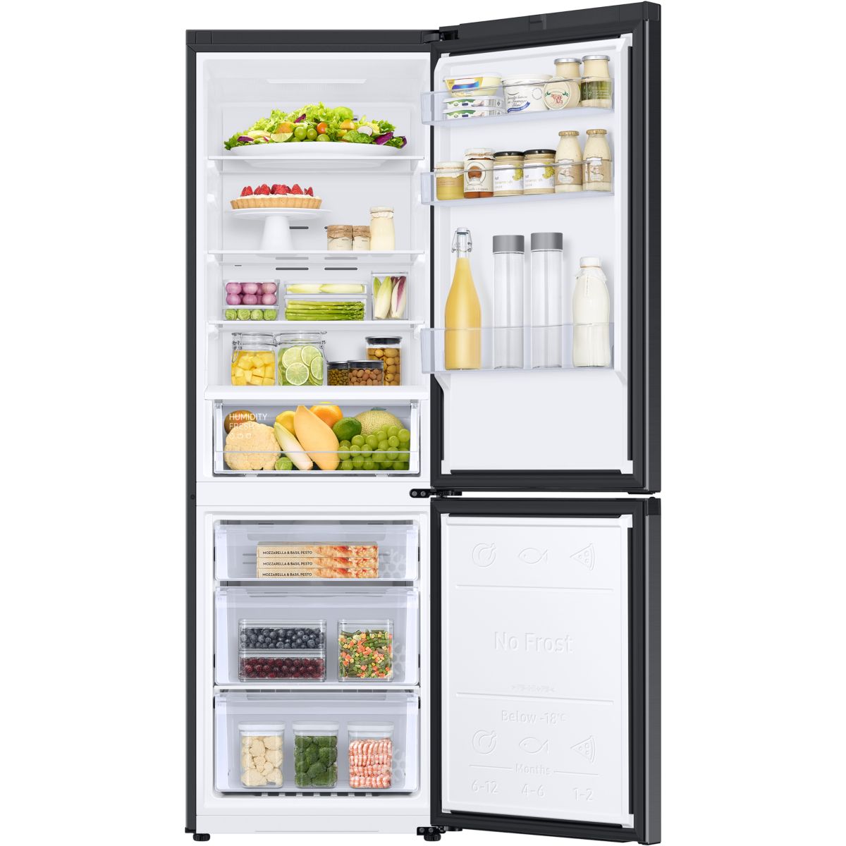 Réfrigérateur combiné RB34C600EBN couleur unique, SAMSUNG
