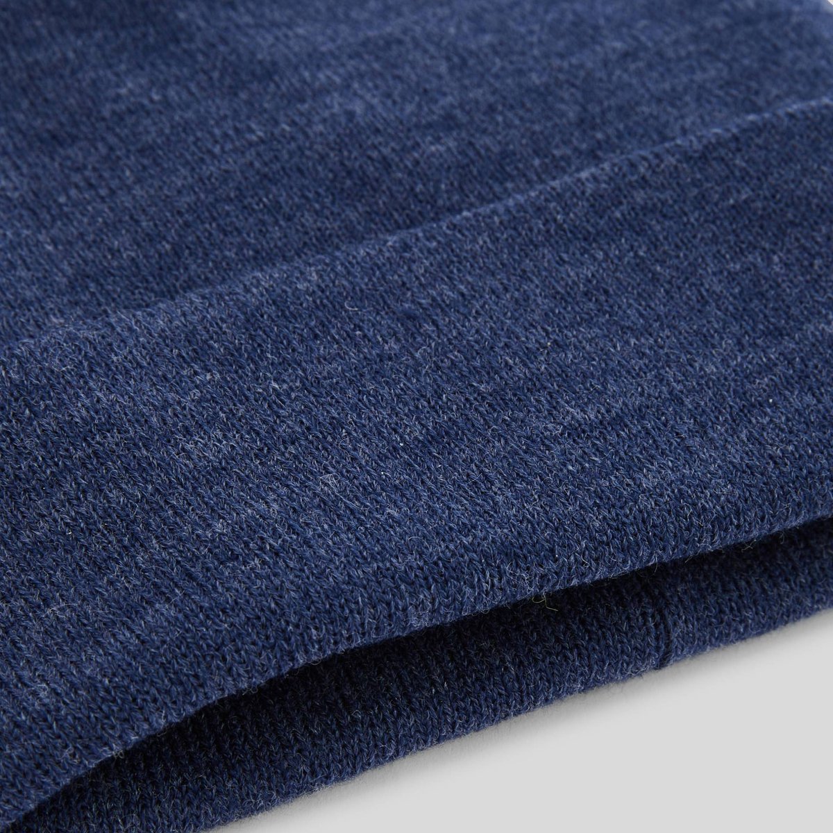 Bonnet à revers bleu denim, MONOPRIX