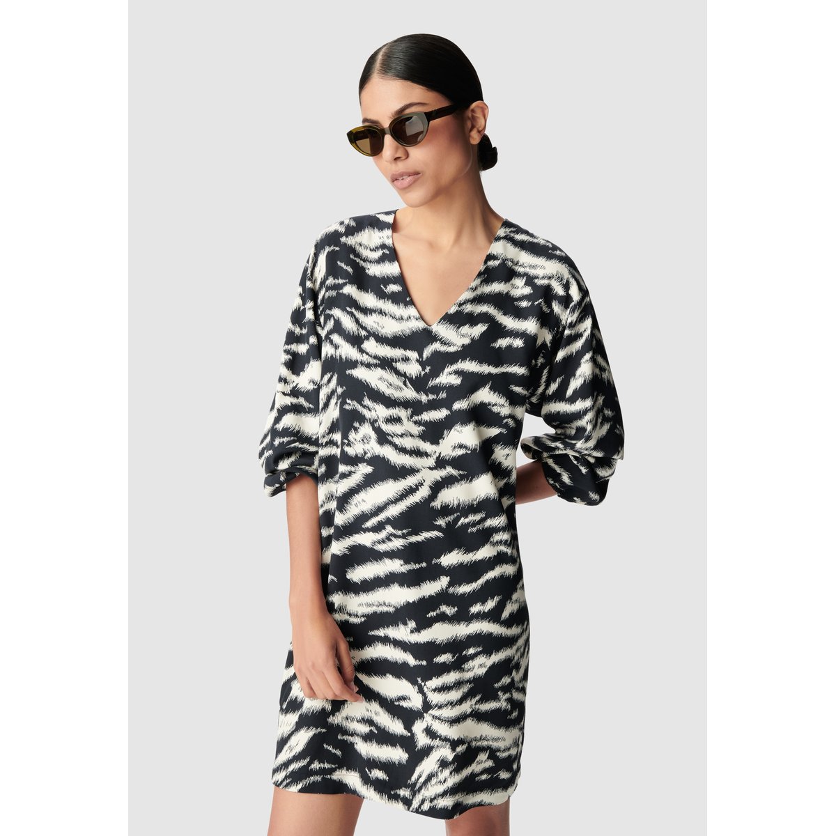 Robe imprimé zèbre noir, IKKS